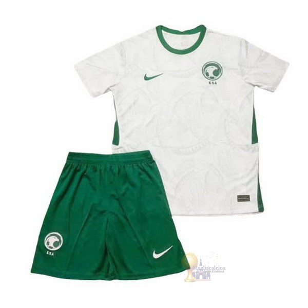Calcio Maglie Home Conjunto De Bambino Arabia Saudita 2020 Bianco
