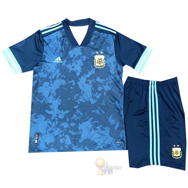 Calcio Maglie Away Set Completo Bambino Argentina 2020 Blu