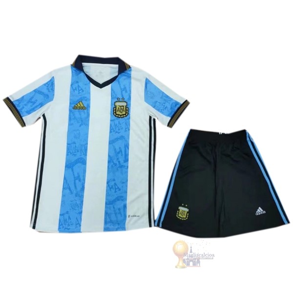 Calcio Maglie speciale Conjunto De Bambino Argentina 2022 Blu Bianco