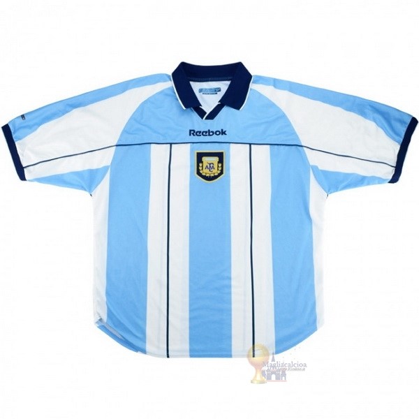Calcio Maglie Home Maglia Argentina Stile rétro 2000 Blu