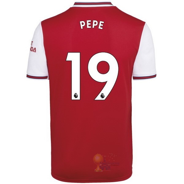 Calcio Maglie NO.19 Pepe Home Maglia Arsenal 2019 2020 Rosso