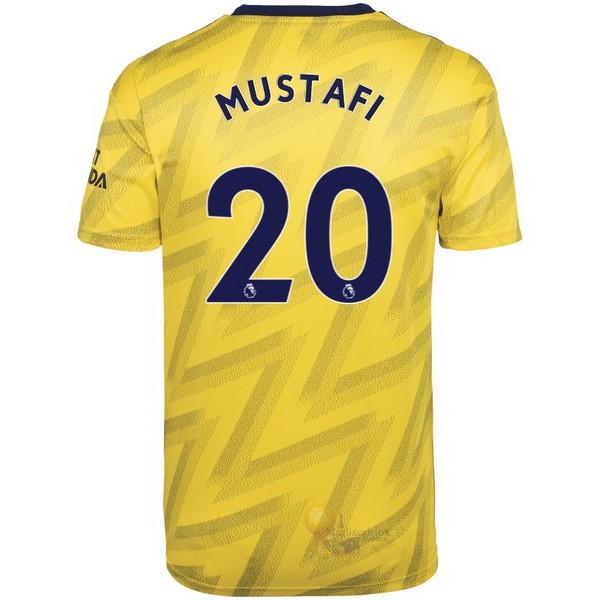 Calcio Maglie NO.20 Mustafi Away Maglia Arsenal 2019 2020 Giallo