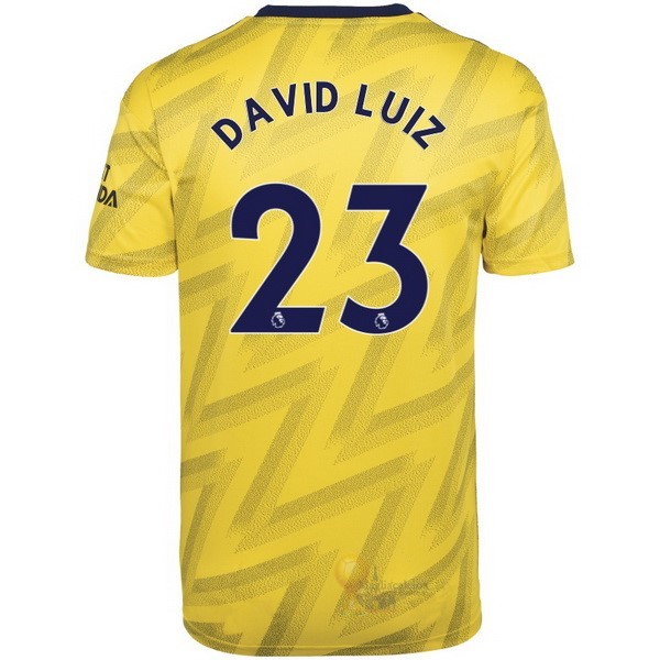 Calcio Maglie NO.23 David Luiz Away Maglia Arsenal 2019 2020 Giallo