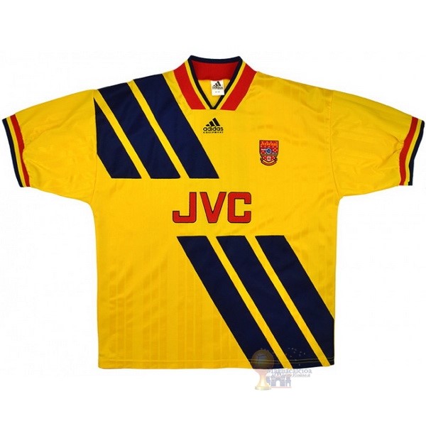 Calcio Maglie Segunda Camiseta Arsenal Retro 1993 1994 Giallo