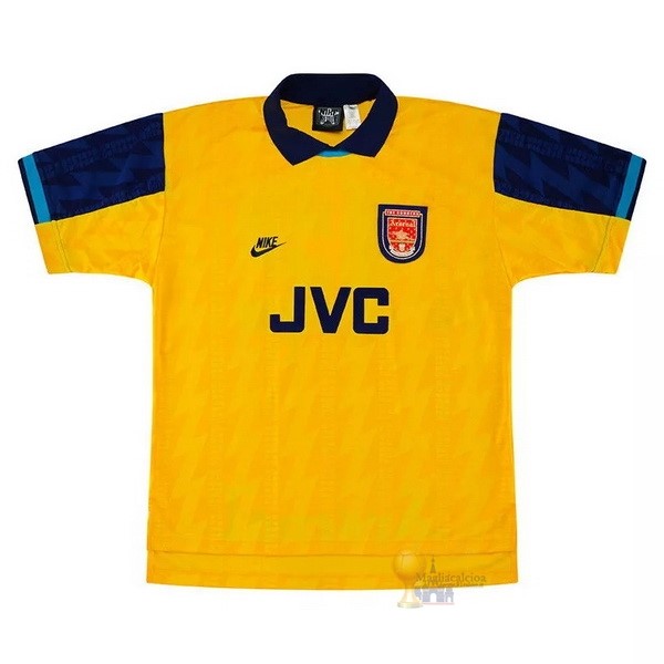 Calcio Maglie Tercera Camiseta Arsenal Retro 1994 1996 Giallo