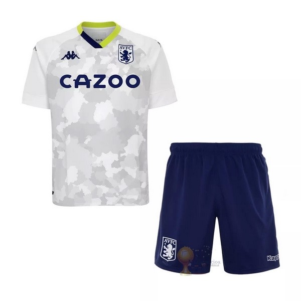 Calcio Maglie Tercera Conjunto De Bambino Aston Villa 2020 2021 Bianco