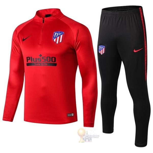 Calcio Maglie Tuta Presentazione Atlético Madrid 2019 2020 Rosso Nero