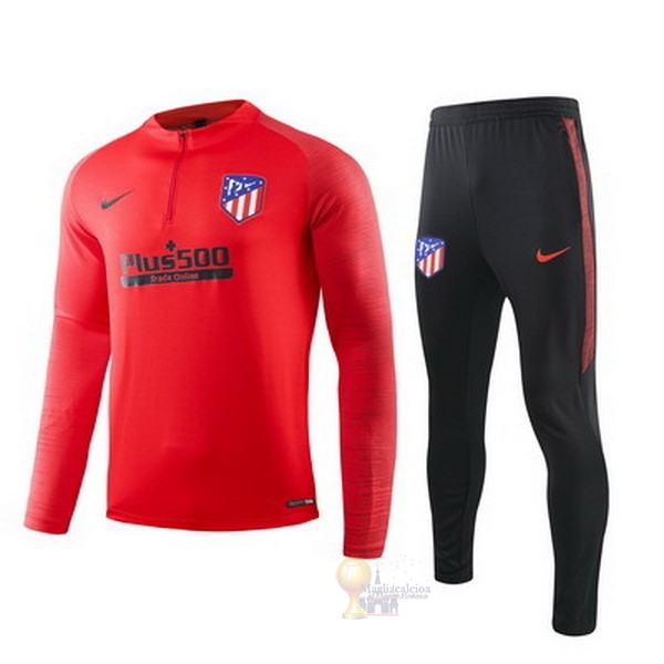 Calcio Maglie Tuta Presentazione Bambino Atlético Madrid 2019 2020 Rosso Nero Blu