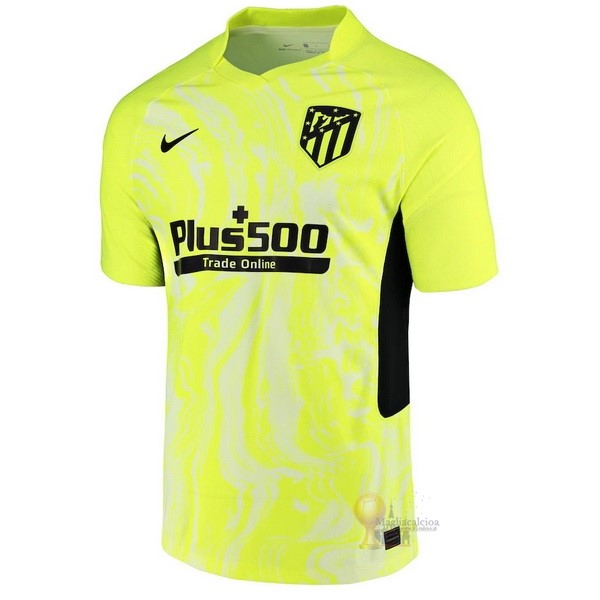 Calcio Maglie Terza Maglia Atlético Madrid 2020 2021 Verde Fluorescente