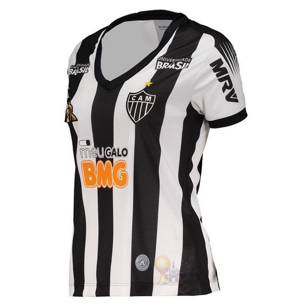 Calcio Maglie Home Maglia Donna Atlético Mineiro 2019 2020 Nero Bianco