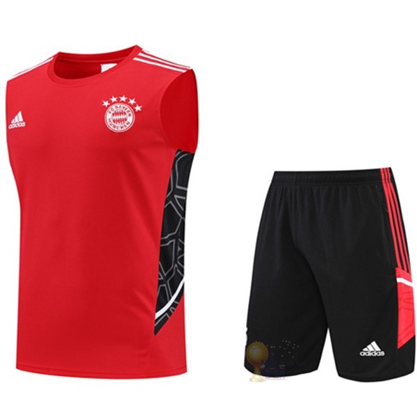 Calcio Maglie Formazione Set Completo Bayern München 2022 2023 Rosso Nero Bianco