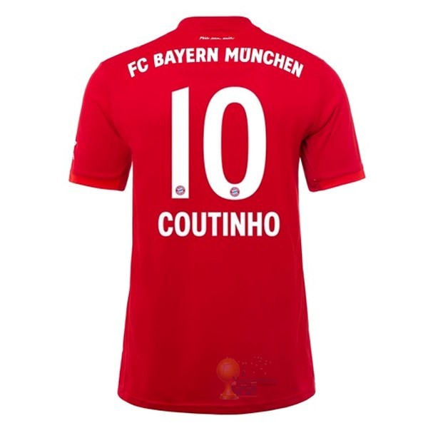 Calcio Maglie NO.10 Coutinho Home Maglia Bayern München 2019 2020 Rosso
