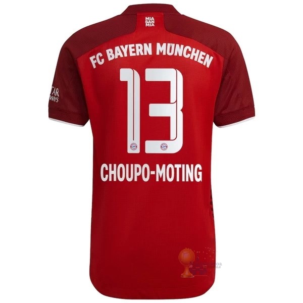 Calcio Maglie NO.13 Choupo Moting Home Maglia Bayern München 2021 2022 Rosso