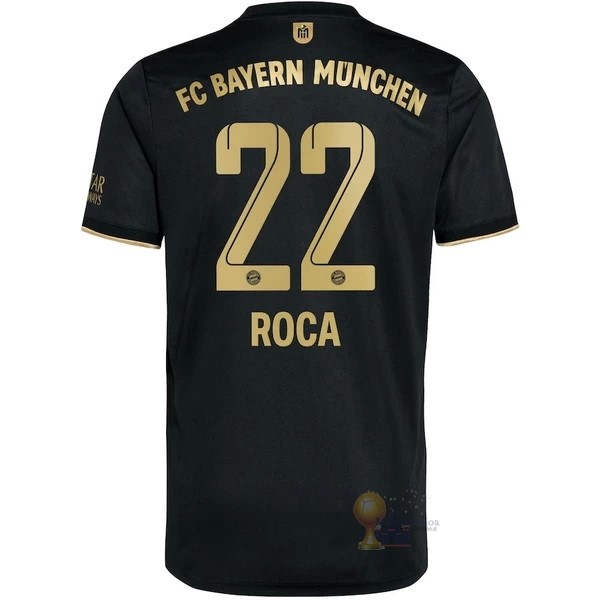 Calcio Maglie NO.22 Roca Away Maglia Bayern München 2021 2022 Nero