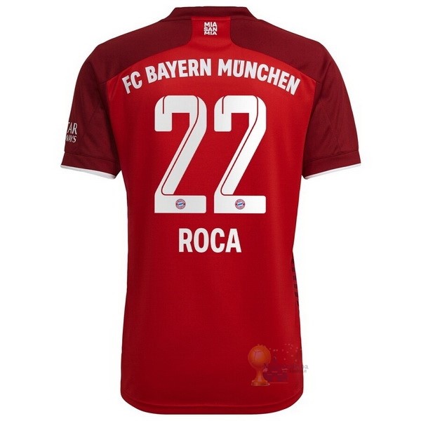 Calcio Maglie NO.22 Roca Home Maglia Bayern München 2021 2022 Rosso