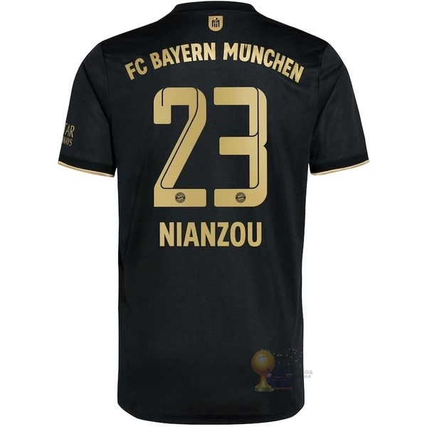 Calcio Maglie NO.23 Nianzou Away Maglia Bayern München 2021 2022 Nero