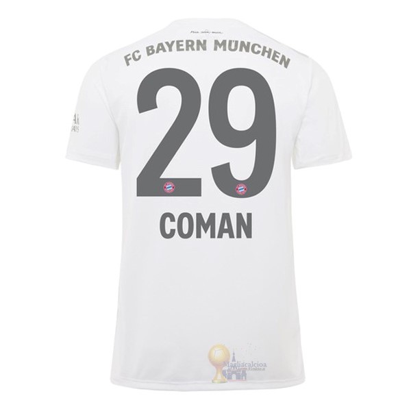 Calcio Maglie NO.29 Coman Away Maglia Bayern München 2019 2020 Bianco