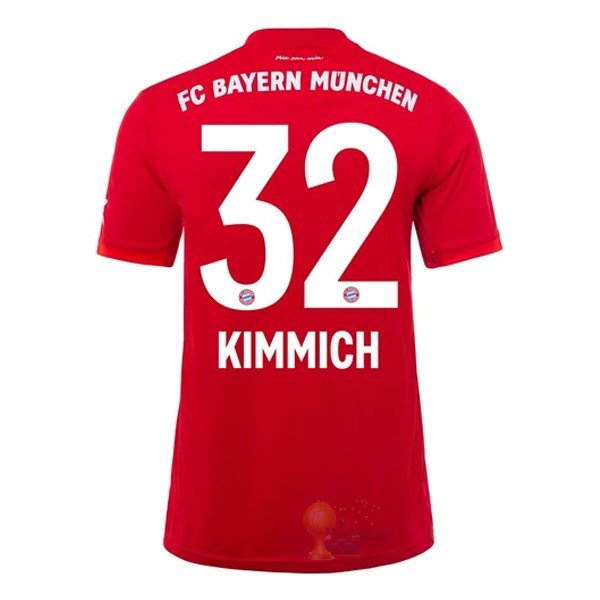 Calcio Maglie NO.32 Kimmich Home Maglia Bayern München 2019 2020 Rosso