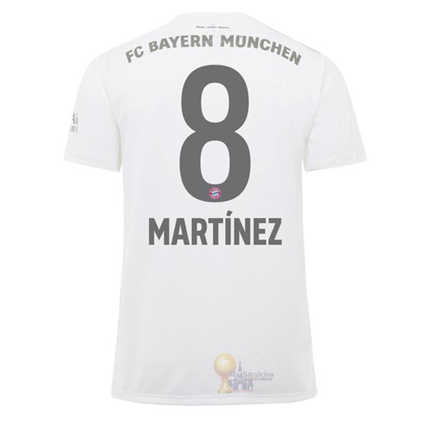 Calcio Maglie NO.8 Martinez Away Maglia Bayern München 2019 2020 Bianco