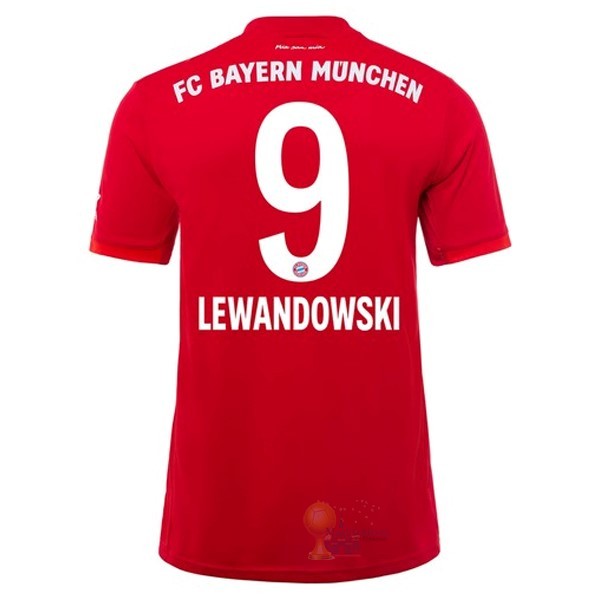 Calcio Maglie NO.9 Lewandowski Home Maglia Bayern München 2019 2020 Rosso