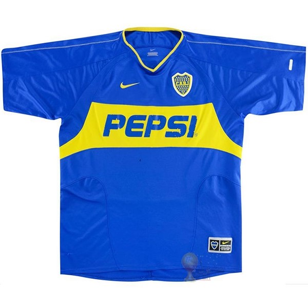 Calcio Maglie Casa Camiseta Boca Juniors Retro 2003 2004 Blu