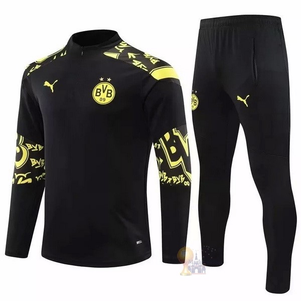 Calcio Maglie Giacca Boroussia Dorotmund 2020 2021 Nero Giallo