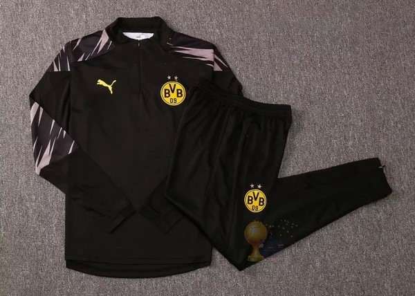 Calcio Maglie Giacca Boroussia Dorotmund 2020 2021 Nero Grigio