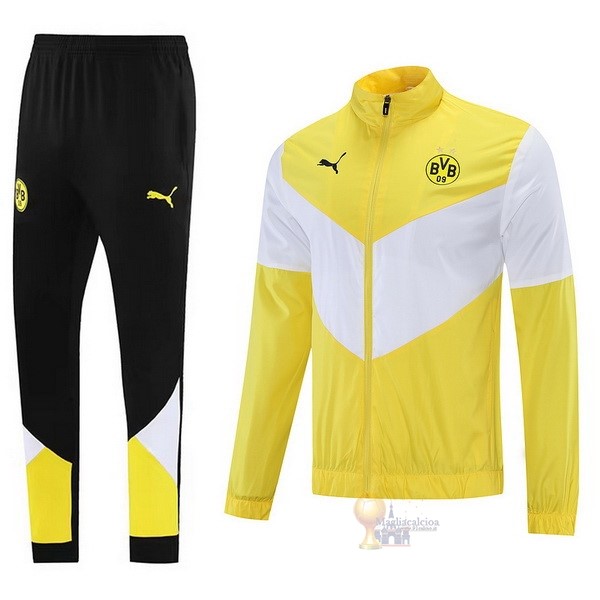 Calcio Maglie Set Completo Giacca a vento Boroussia Dorotmund 2021 2022 Nero Giallo