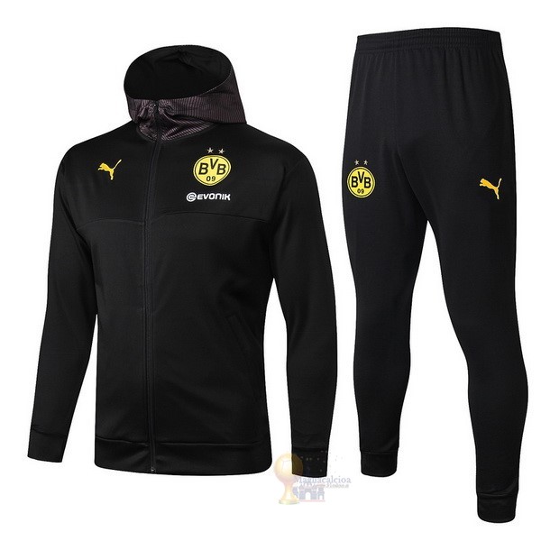 Calcio Maglie Tuta Presentazione Boroussia Dorotmund 2019 2020 Nero Marrone