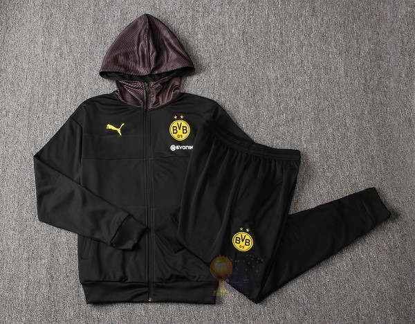 Calcio Maglie Tuta Presentazione Boroussia Dorotmund 2019 2020 Nero Marrone