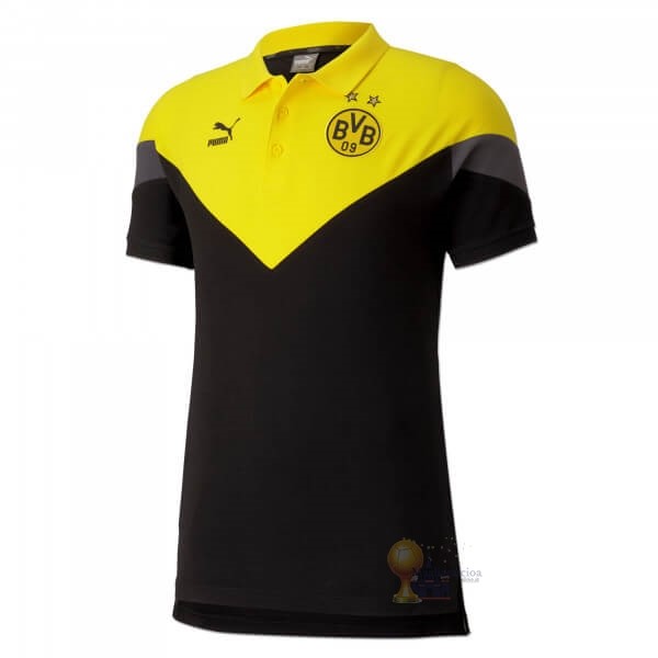 Calcio Maglie Polo Borussia Dortmund 2019 2020 Giallo Nero