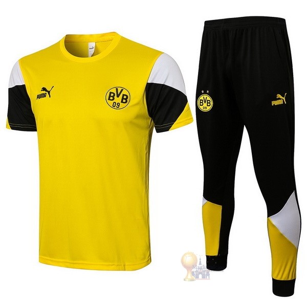 Calcio Maglie Formazione Set Completo Borussia Dortmund 2021 2022 Giallo Nero Bianco
