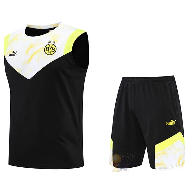 Calcio Maglie Formazione Sin Mangas Set Completo Borussia Dortmund 2022 2023 Giallo Nero