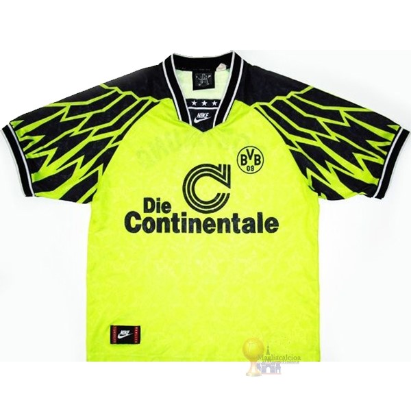 Calcio Maglie Home Maglia Borussia Dortmund Stile rétro 1994 1995 Giallo