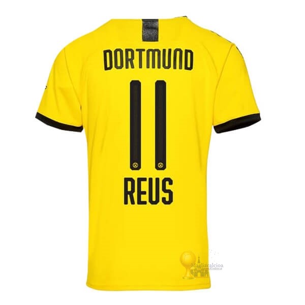 Calcio Maglie NO.11 Reus Home Maglia Borussia Dortmund 2019 2020 Giallo