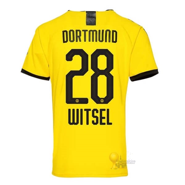 Calcio Maglie NO.28 Witsel Home Maglia Borussia Dortmund 2019 2020 Giallo