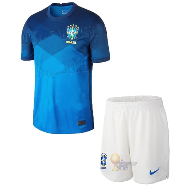 Calcio Maglie Away Set Completo Bambino Brasile 2020 Blu