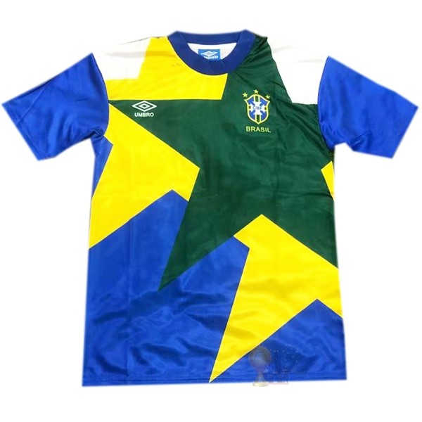 Calcio Maglie Away Maglia Brasile Stile rétro 1991 1994 Blu