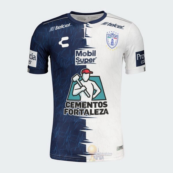 Calcio Maglie Home Maglia Pachuca 2019 2020 Blu Bianco