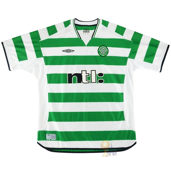 Calcio Maglie Casa Camiseta Celtic Retro 2001 2003 Verde