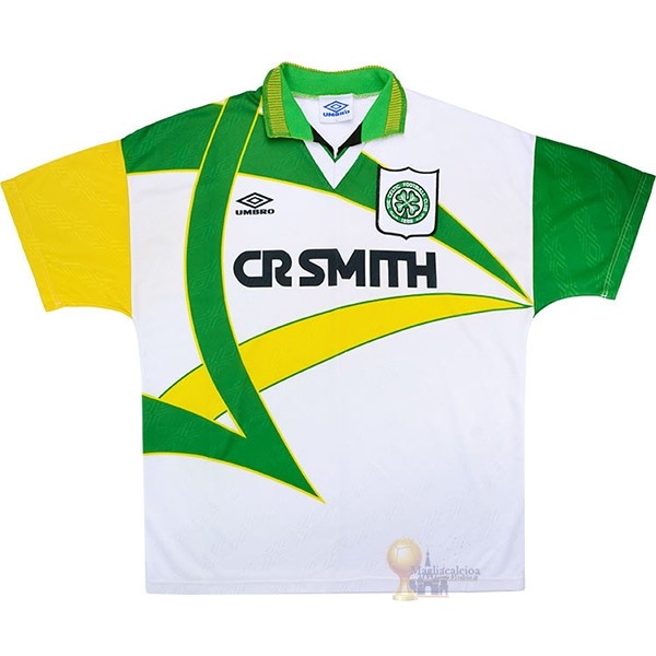 Calcio Maglie Tercera Camiseta Celtic Retro 1994 1995 Bianco