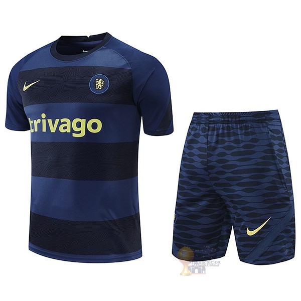 Calcio Maglie Formazione Set Completo Chelsea 2022 2023 Blu I Navy
