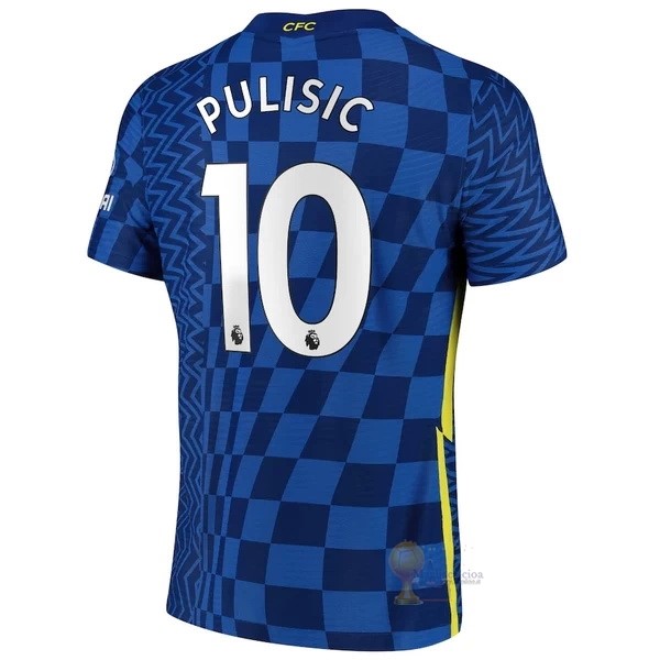 Calcio Maglie NO.10 Pulisic Home Maglia Chelsea 2021 2022 Blu