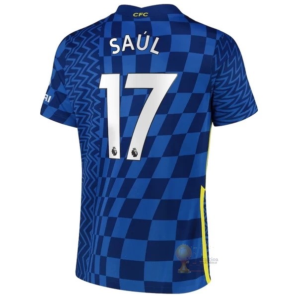 Calcio Maglie NO.17 Saúl Home Maglia Chelsea 2021 2022 Blu