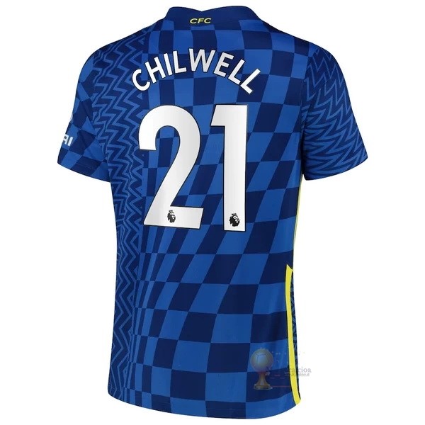 Calcio Maglie NO.21 Chilwell Home Maglia Chelsea 2021 2022 Blu