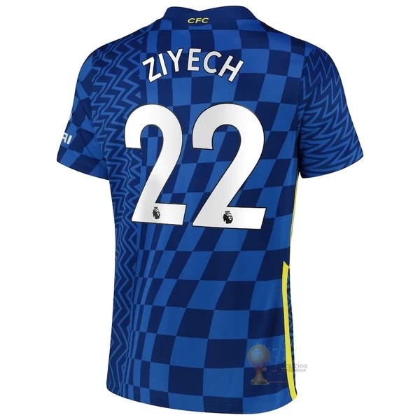 Calcio Maglie NO.22 Ziyech Home Maglia Chelsea 2021 2022 Blu