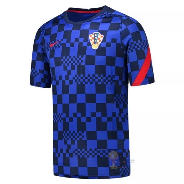 Calcio Maglie Formazione Croacia 2021 Blu
