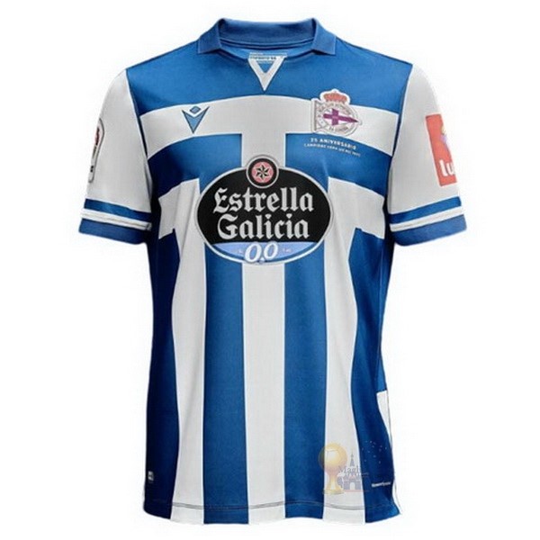 Calcio Maglie Home Maglia Deportivo De La Coruña 2020 2021 Blu