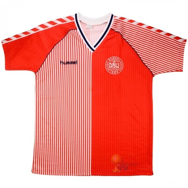 Calcio Maglie Home Maglia Danimarca Stile rétro 1986 Rosso