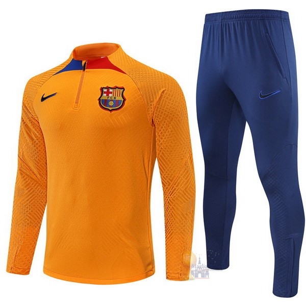 Calcio Maglie Giacca Barcellona 2022 2023 Arancione I Blu